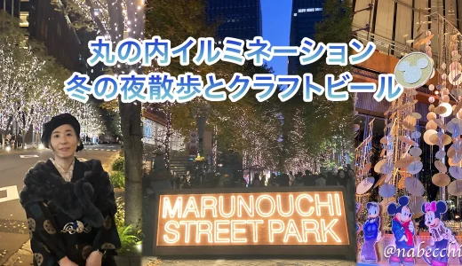 丸の内イルミネーション×大島紬。冬の夜散歩とクラフトビール