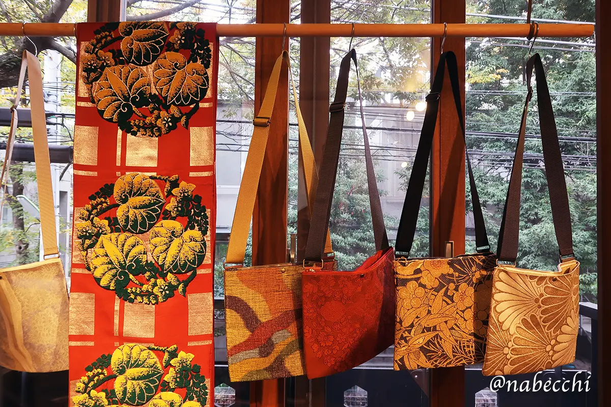 個々展で人気の帯リメイク・ショルダーバッグ