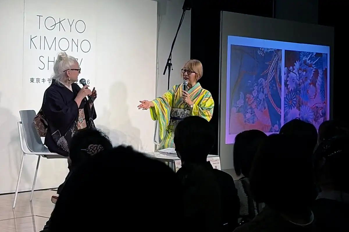 東京キモノショー2026のシーラ・クリフさん対談風景