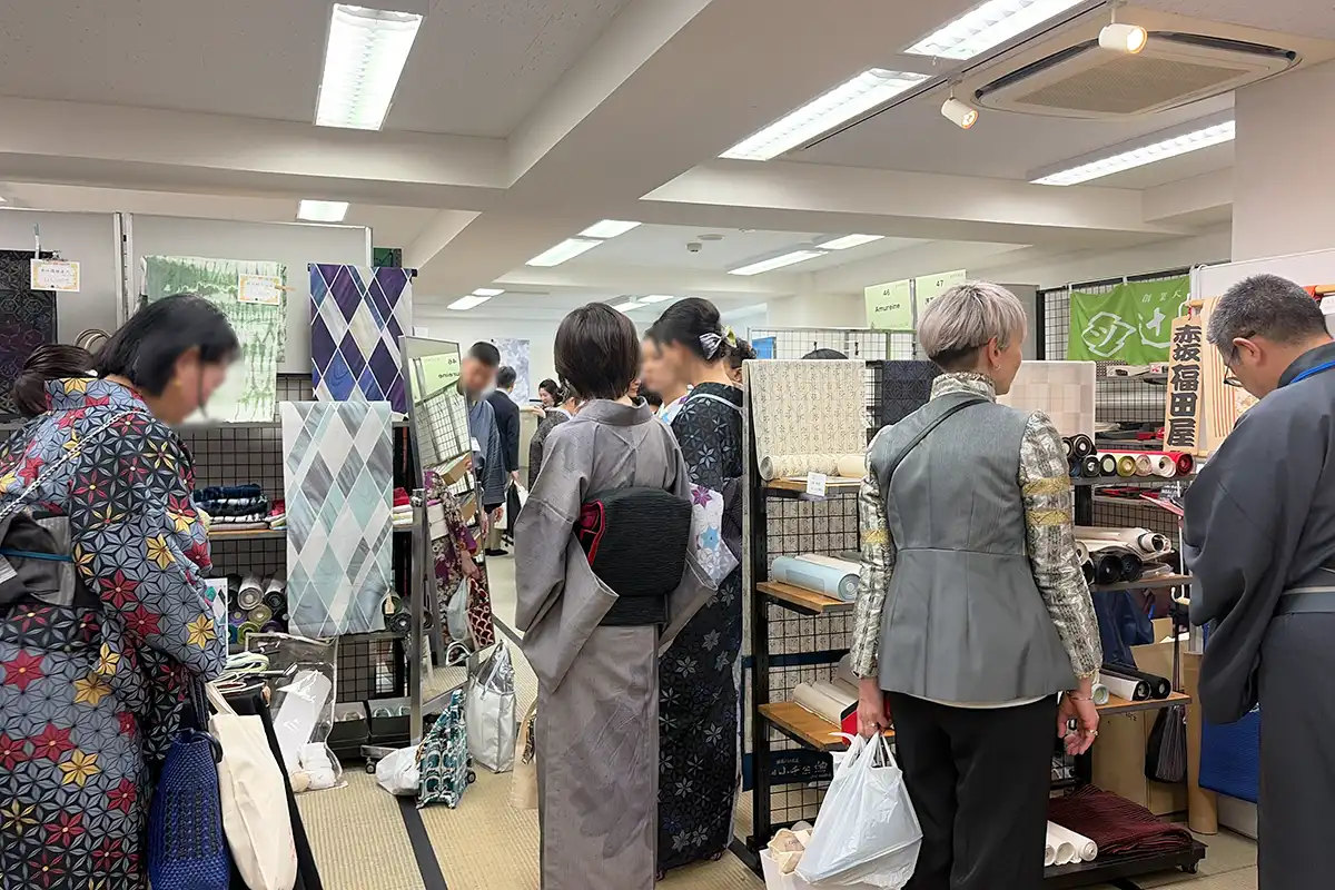 富沢町グリーンビル、和マルシェ午後の賑わい