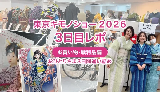 【東京キモノショー2026】1人で3日間通い詰め！3日目レポ（お買い物・戦利品編）