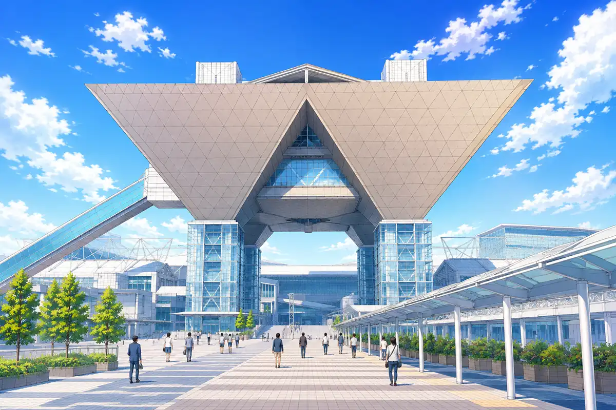 骨董市グランデの会場となった東京ビッグサイト